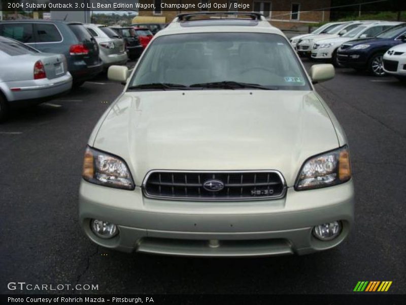 Champagne Gold Opal / Beige 2004 Subaru Outback 3.0 L.L.Bean Edition Wagon