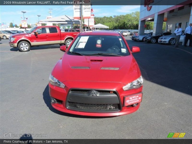 Rally Red Pearl / Black 2009 Mitsubishi Lancer RALLIART