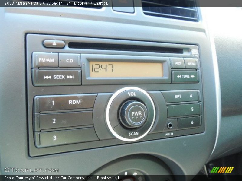 Brilliant Silver / Charcoal 2013 Nissan Versa 1.6 SV Sedan