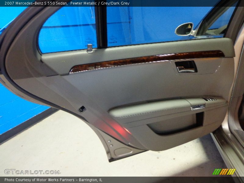 Pewter Metallic / Grey/Dark Grey 2007 Mercedes-Benz S 550 Sedan