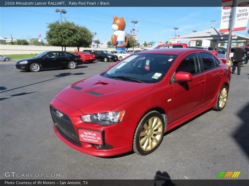 Rally Red Pearl / Black 2009 Mitsubishi Lancer RALLIART