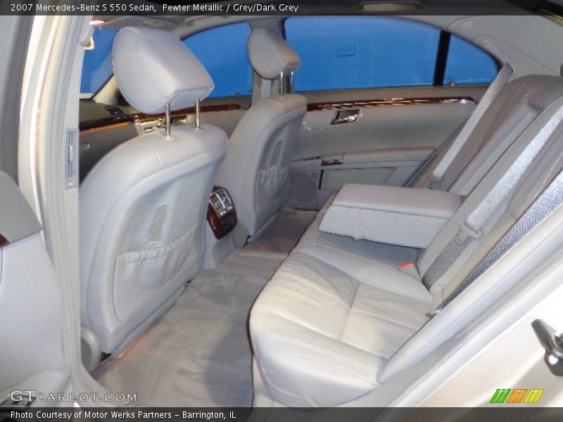 Pewter Metallic / Grey/Dark Grey 2007 Mercedes-Benz S 550 Sedan