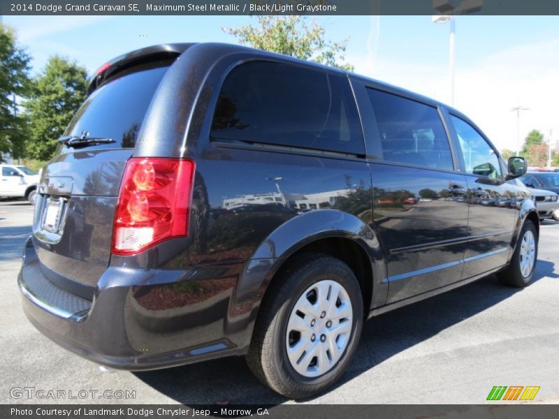 Maximum Steel Metallic / Black/Light Graystone 2014 Dodge Grand Caravan SE