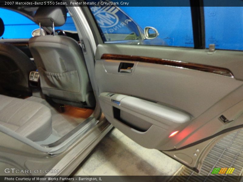 Pewter Metallic / Grey/Dark Grey 2007 Mercedes-Benz S 550 Sedan