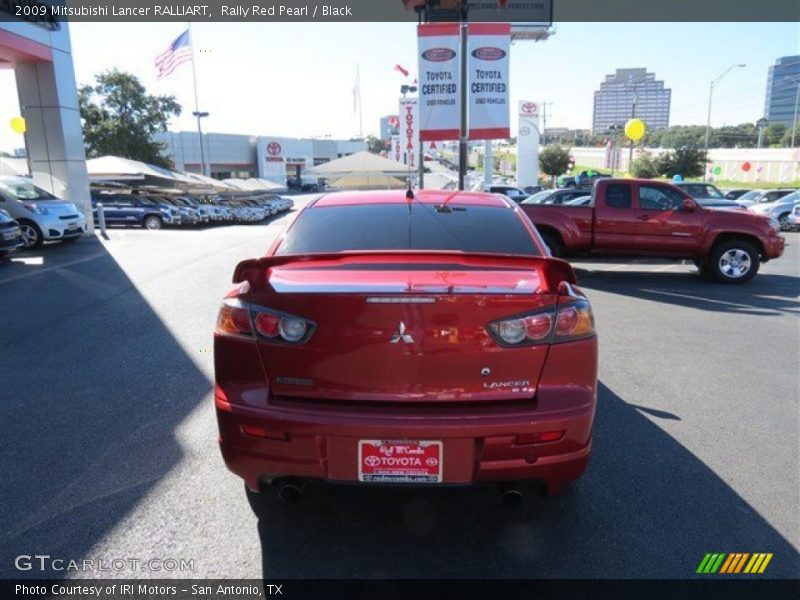 Rally Red Pearl / Black 2009 Mitsubishi Lancer RALLIART