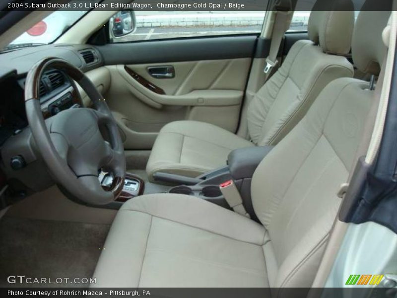 Champagne Gold Opal / Beige 2004 Subaru Outback 3.0 L.L.Bean Edition Wagon