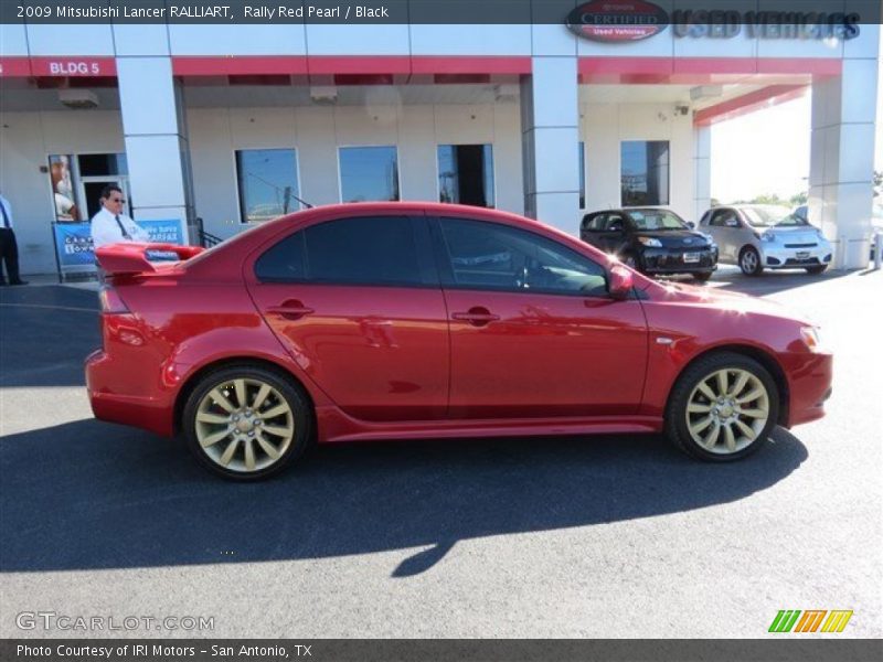 Rally Red Pearl / Black 2009 Mitsubishi Lancer RALLIART