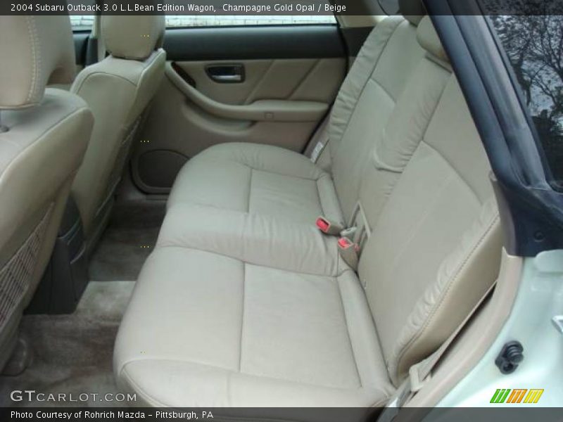 Champagne Gold Opal / Beige 2004 Subaru Outback 3.0 L.L.Bean Edition Wagon