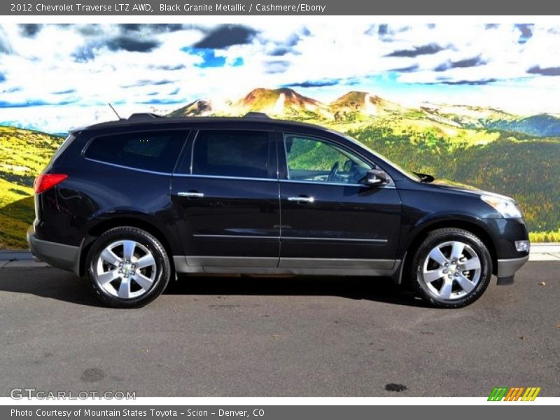 Black Granite Metallic / Cashmere/Ebony 2012 Chevrolet Traverse LTZ AWD