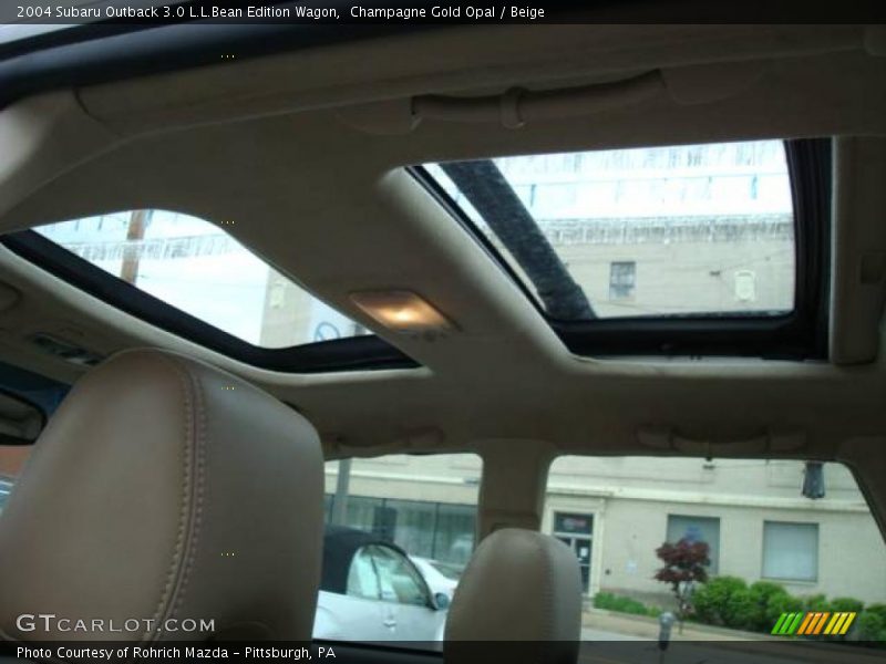 Champagne Gold Opal / Beige 2004 Subaru Outback 3.0 L.L.Bean Edition Wagon