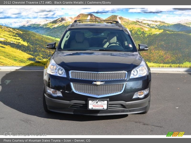 Black Granite Metallic / Cashmere/Ebony 2012 Chevrolet Traverse LTZ AWD