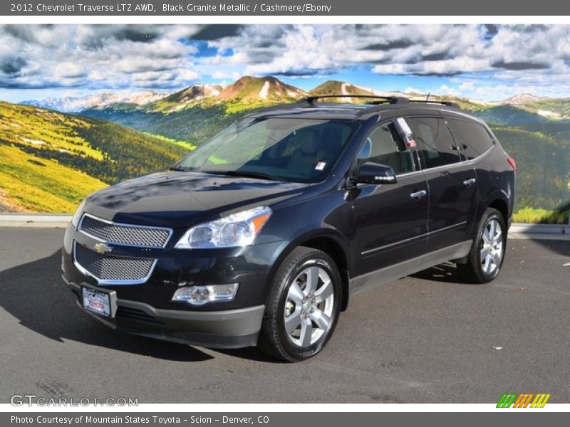 Black Granite Metallic / Cashmere/Ebony 2012 Chevrolet Traverse LTZ AWD