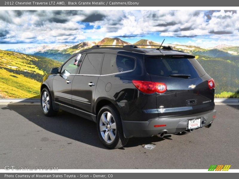Black Granite Metallic / Cashmere/Ebony 2012 Chevrolet Traverse LTZ AWD