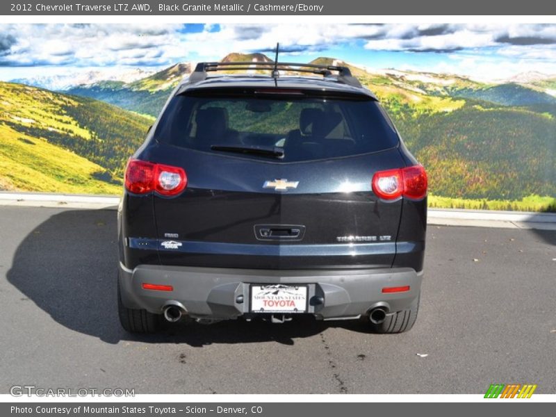 Black Granite Metallic / Cashmere/Ebony 2012 Chevrolet Traverse LTZ AWD