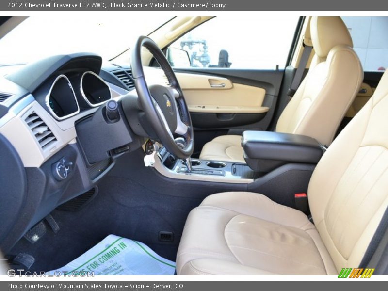 Black Granite Metallic / Cashmere/Ebony 2012 Chevrolet Traverse LTZ AWD