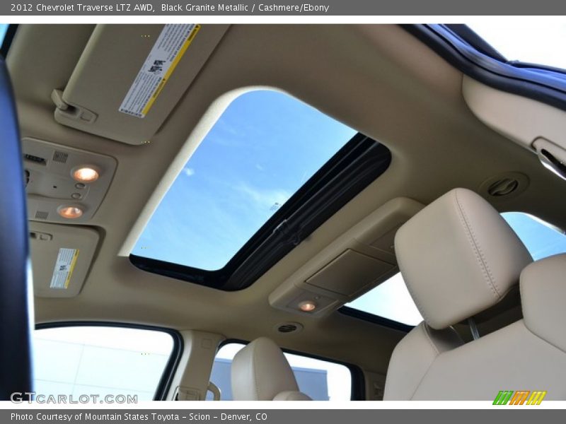 Black Granite Metallic / Cashmere/Ebony 2012 Chevrolet Traverse LTZ AWD