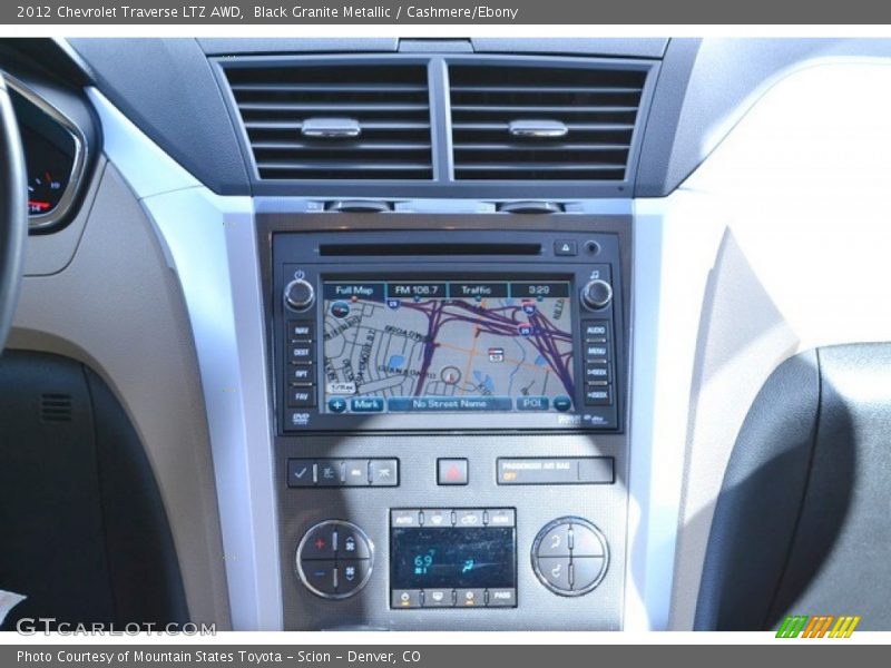 Black Granite Metallic / Cashmere/Ebony 2012 Chevrolet Traverse LTZ AWD
