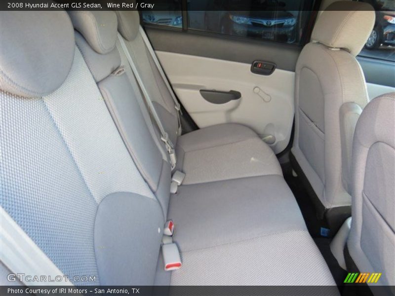 Wine Red / Gray 2008 Hyundai Accent GLS Sedan