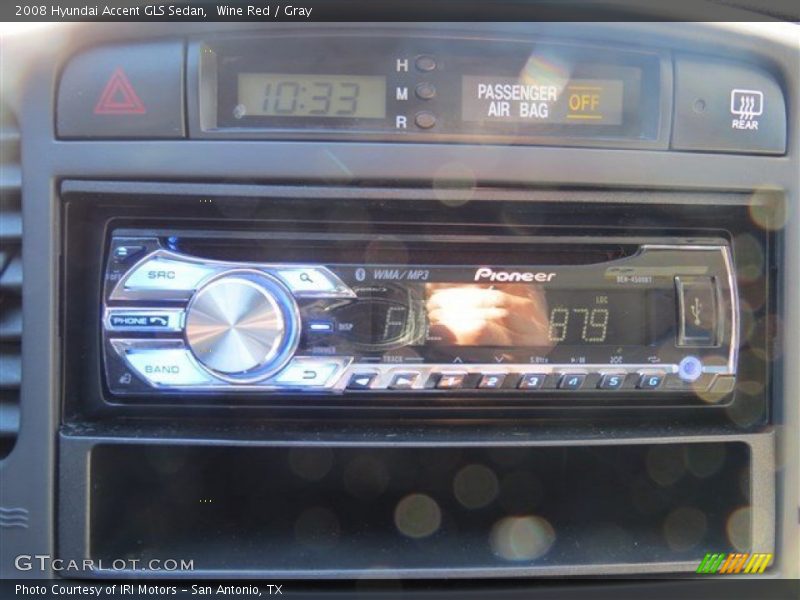 Wine Red / Gray 2008 Hyundai Accent GLS Sedan