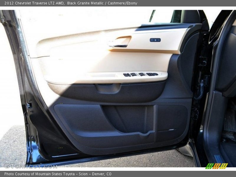 Black Granite Metallic / Cashmere/Ebony 2012 Chevrolet Traverse LTZ AWD