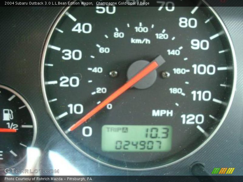 Champagne Gold Opal / Beige 2004 Subaru Outback 3.0 L.L.Bean Edition Wagon