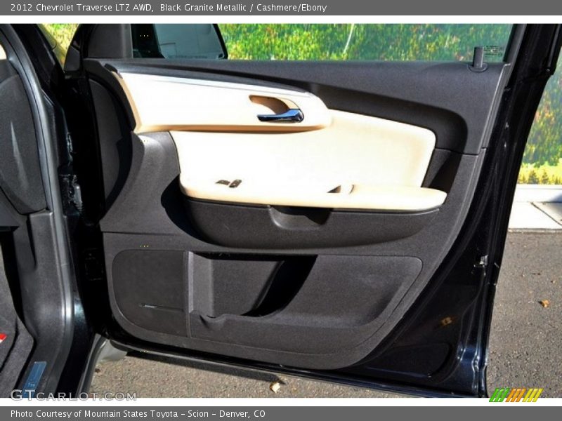 Black Granite Metallic / Cashmere/Ebony 2012 Chevrolet Traverse LTZ AWD