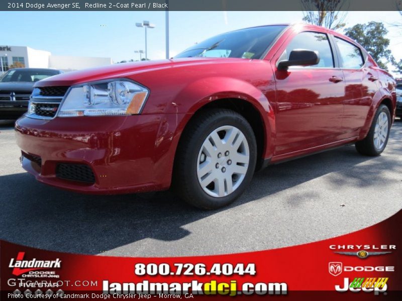 Redline 2-Coat Pearl / Black 2014 Dodge Avenger SE