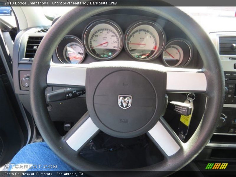 Bright Silver Metallic / Dark Slate Gray 2010 Dodge Charger SXT