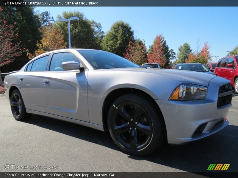 Billet Silver Metallic / Black 2014 Dodge Charger SXT