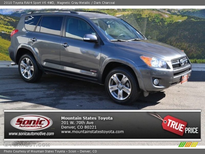 Magnetic Gray Metallic / Dark Charcoal 2010 Toyota RAV4 Sport V6 4WD