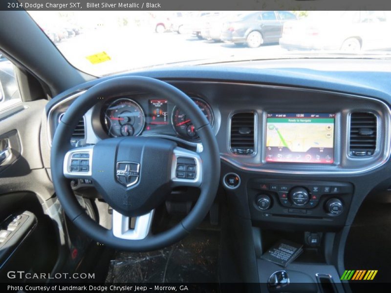 Billet Silver Metallic / Black 2014 Dodge Charger SXT