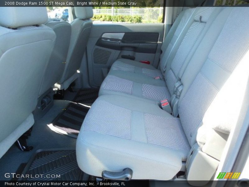 Bright White / Medium Slate Gray 2008 Dodge Ram 1500 ST Mega Cab