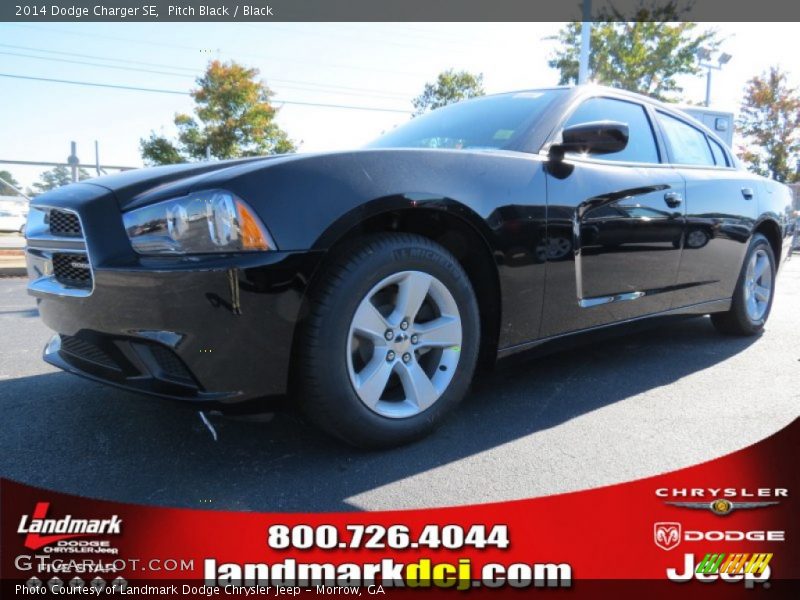 Pitch Black / Black 2014 Dodge Charger SE