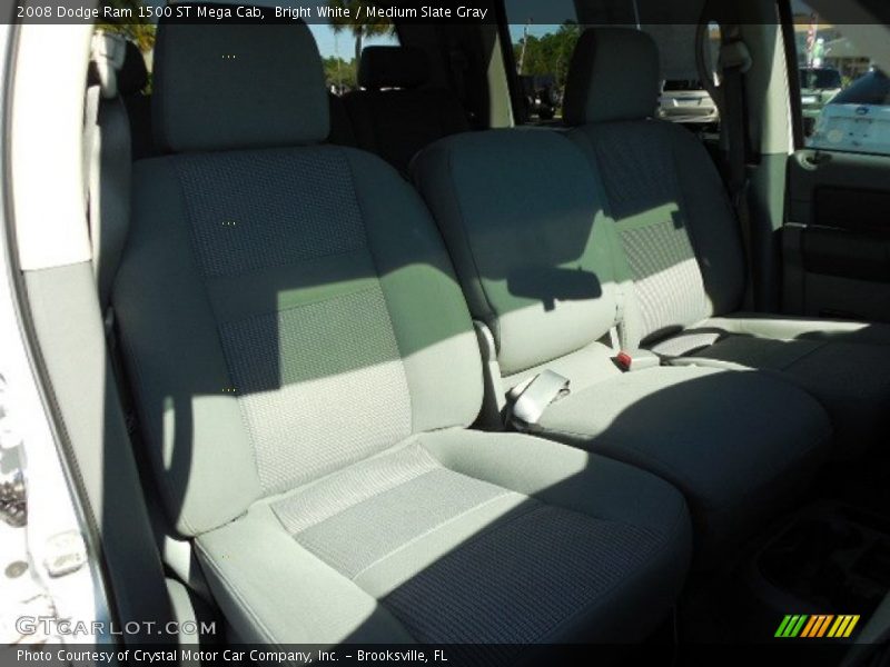 Bright White / Medium Slate Gray 2008 Dodge Ram 1500 ST Mega Cab