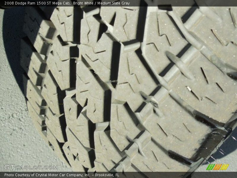 Bright White / Medium Slate Gray 2008 Dodge Ram 1500 ST Mega Cab