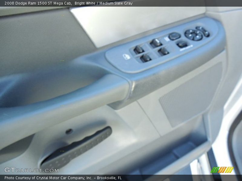Bright White / Medium Slate Gray 2008 Dodge Ram 1500 ST Mega Cab