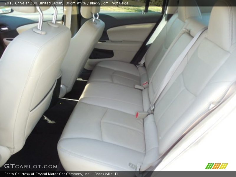 Bright White / Black/Light Frost Beige 2013 Chrysler 200 Limited Sedan