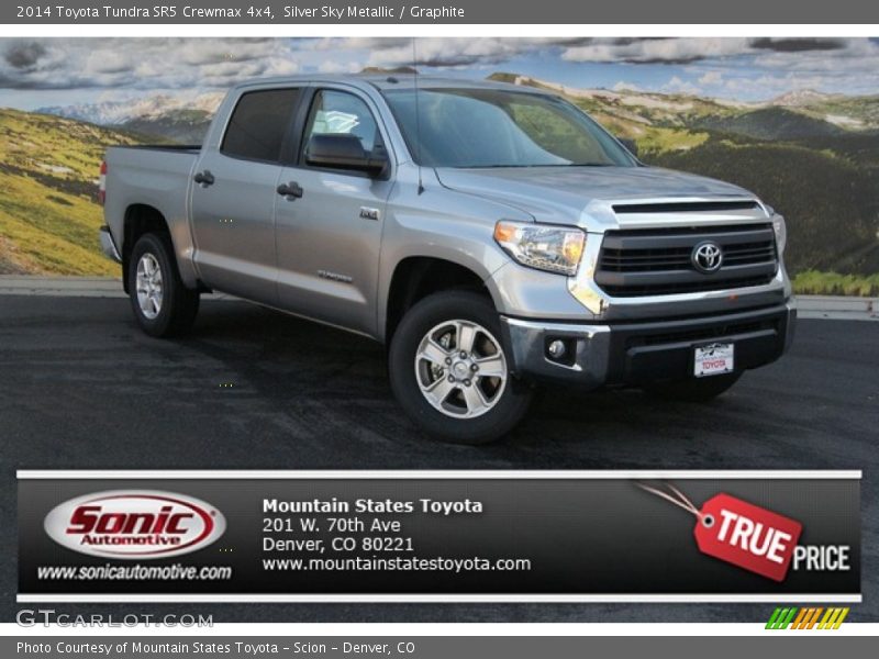 Silver Sky Metallic / Graphite 2014 Toyota Tundra SR5 Crewmax 4x4