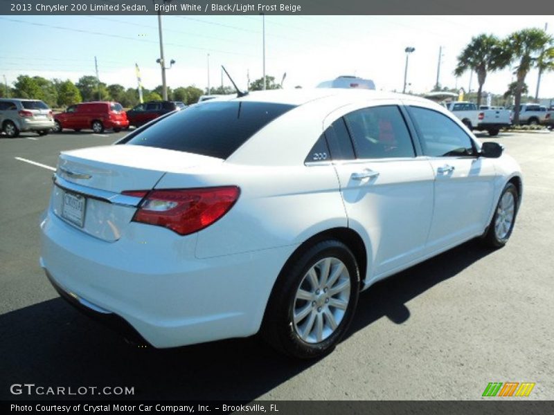 Bright White / Black/Light Frost Beige 2013 Chrysler 200 Limited Sedan