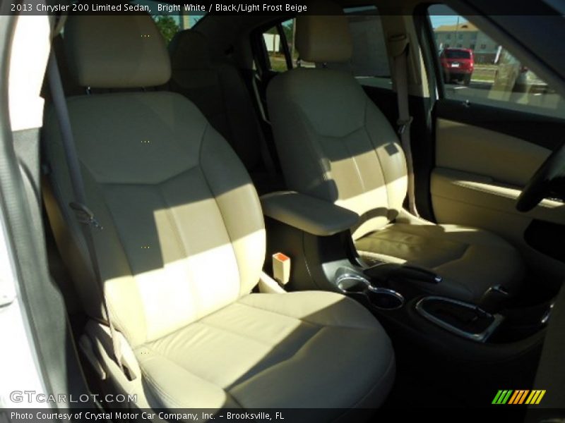 Bright White / Black/Light Frost Beige 2013 Chrysler 200 Limited Sedan