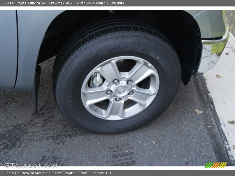 Silver Sky Metallic / Graphite 2014 Toyota Tundra SR5 Crewmax 4x4