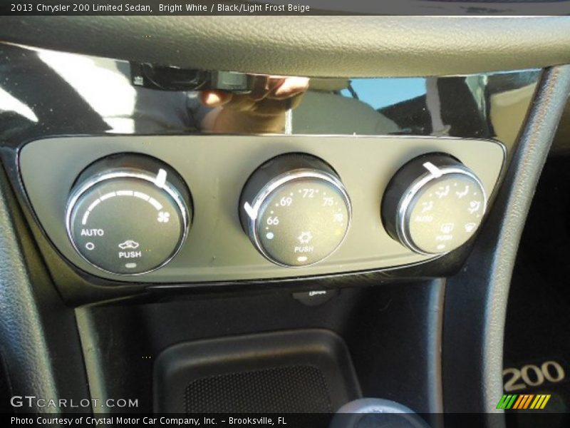 Bright White / Black/Light Frost Beige 2013 Chrysler 200 Limited Sedan
