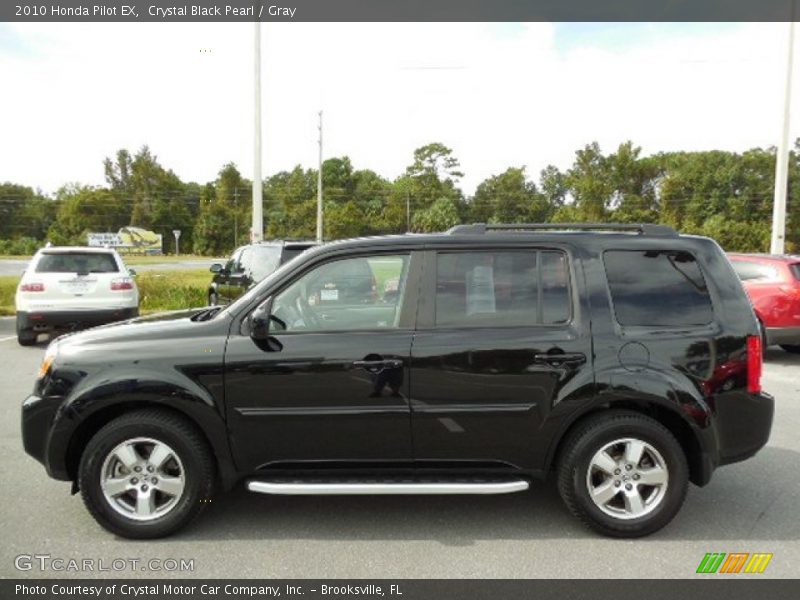 Crystal Black Pearl / Gray 2010 Honda Pilot EX