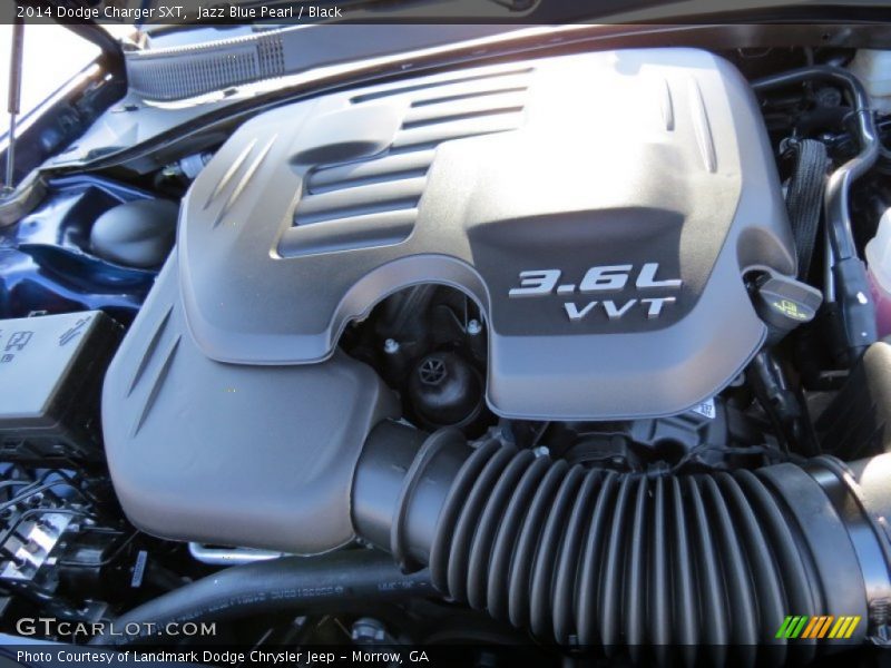 Jazz Blue Pearl / Black 2014 Dodge Charger SXT