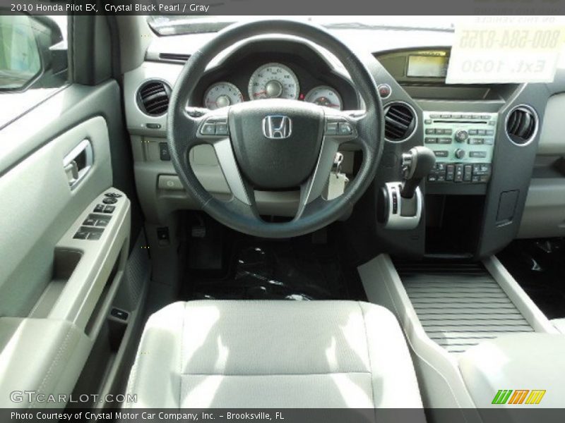 Crystal Black Pearl / Gray 2010 Honda Pilot EX