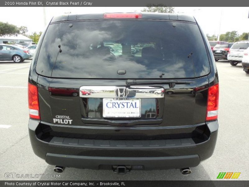 Crystal Black Pearl / Gray 2010 Honda Pilot EX