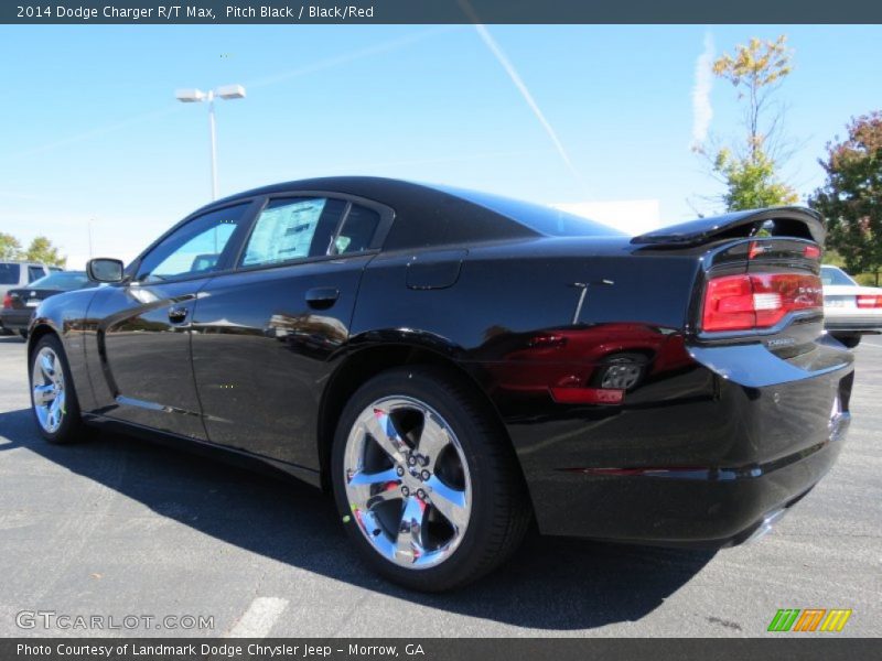 Pitch Black / Black/Red 2014 Dodge Charger R/T Max