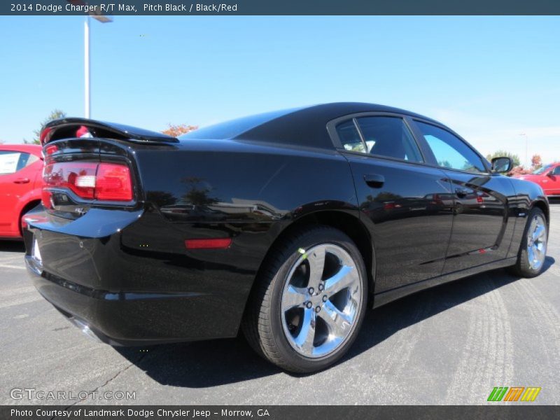 Pitch Black / Black/Red 2014 Dodge Charger R/T Max