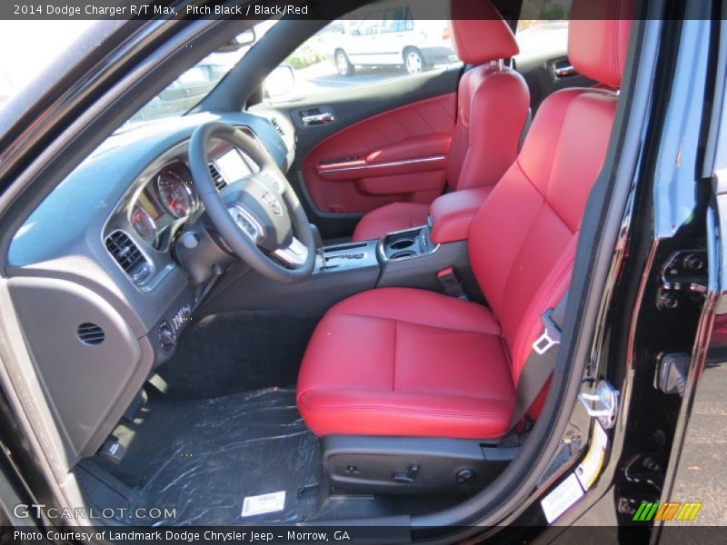 Pitch Black / Black/Red 2014 Dodge Charger R/T Max