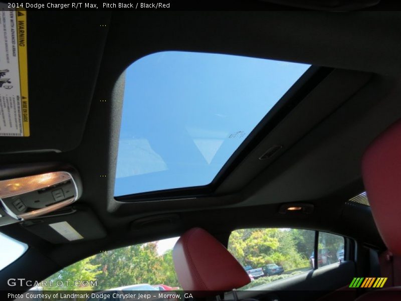 Pitch Black / Black/Red 2014 Dodge Charger R/T Max